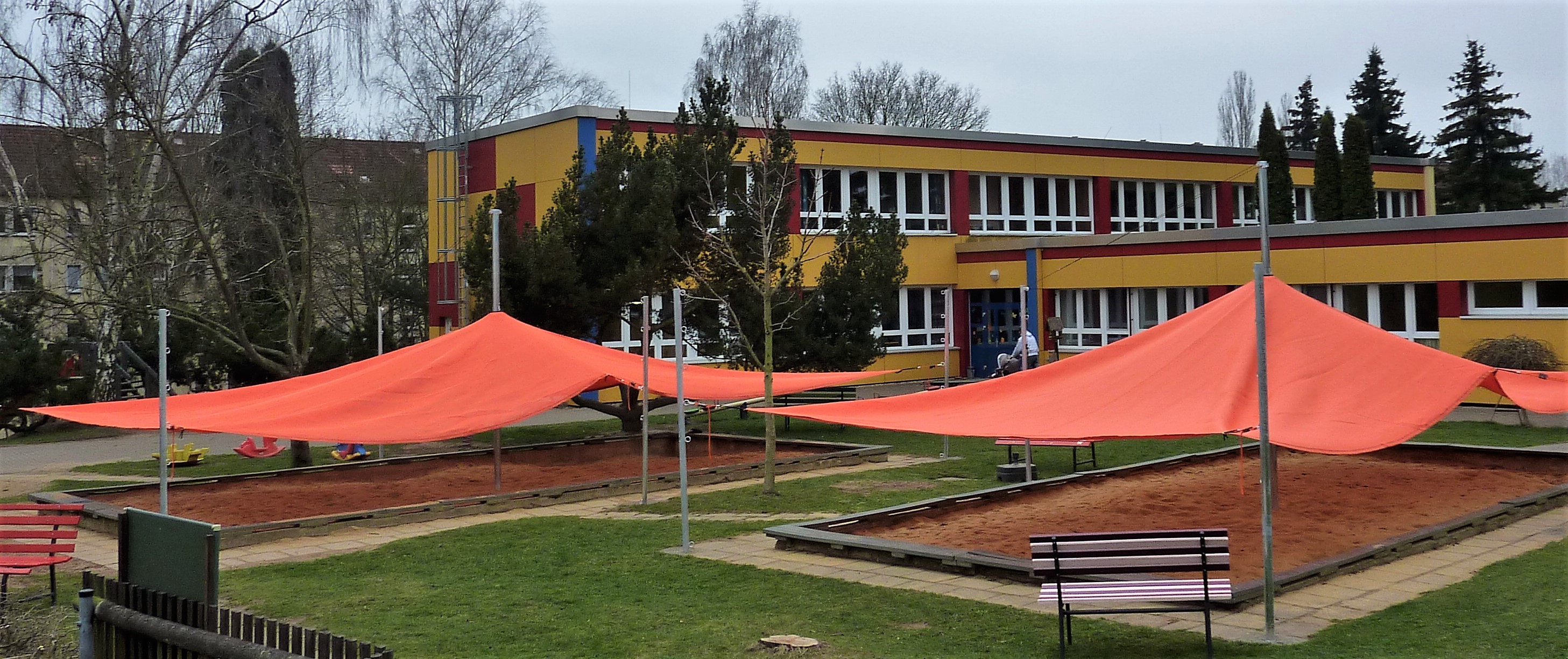 Sonnensegel für den Spielplatz