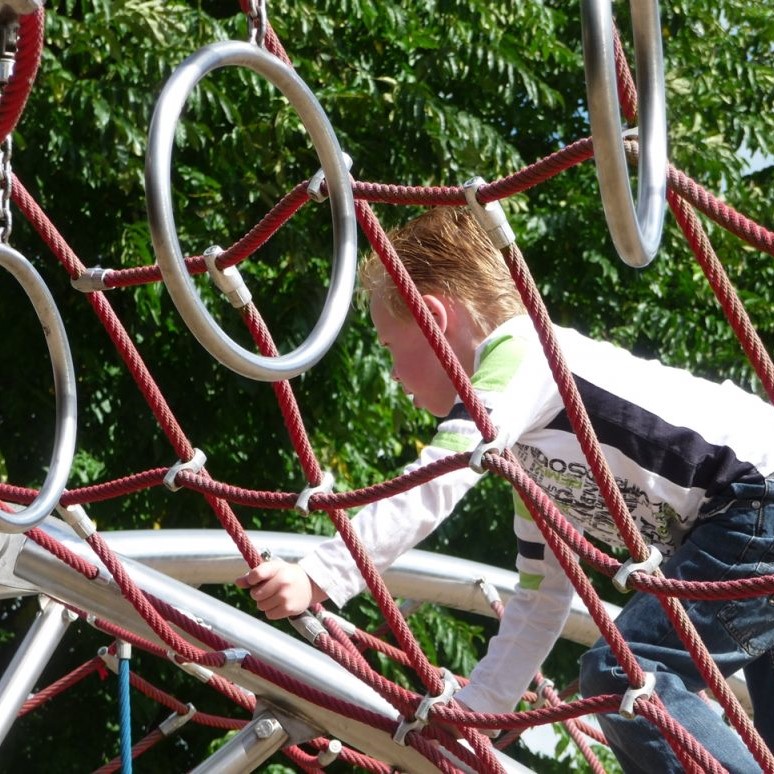 Kletterspielgerät für den Spielplatz, Edelstahl, Ijslander Spider