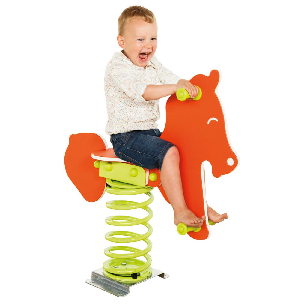 Federwipper Pferd Kleinkindspielgerät für den Spielplatz