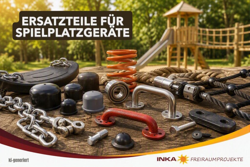 Ersatzteile für Spielplatzgeräte - herstellerunabhängig auch bei älteren Geräten - Beratung und Beschaffung bei INKA Freiraumprojekte